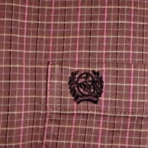 Cinch Red Plaid Button Down Shirt for Men - Picture 2 of 5